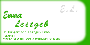 emma leitgeb business card